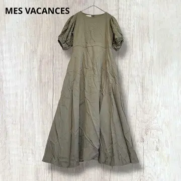 [ MES VACANCES 미  ] 롱 원피스 카키 38