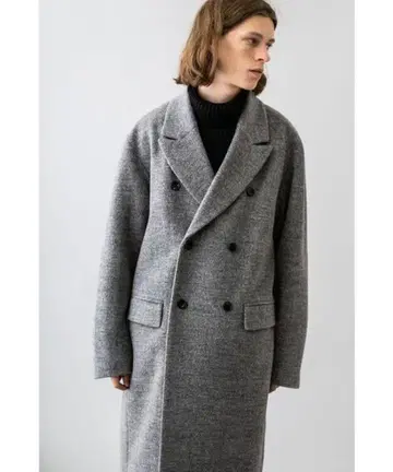 몽키타임 유나이티드 애로우즈 더블 브레스트 체스터 코트 그레이