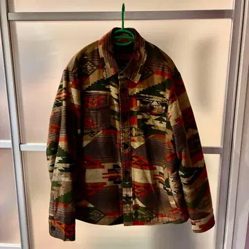 네이티브 무늬 아메리칸 이글 코튼 자켓 Lsize