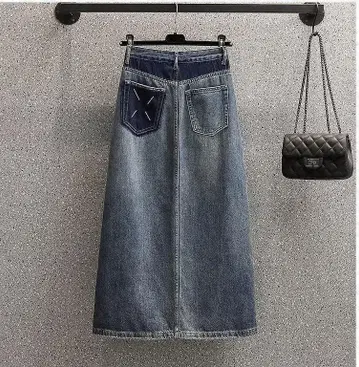 [ 러스1 ] 빅 사이즈 여성용 데님 스커트 새상품 봄 가을