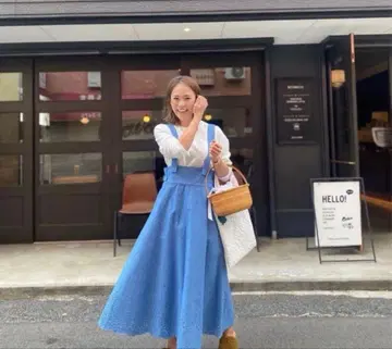 rosymonster 플레어 스커트 블루