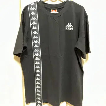 카파 블랙 T셔츠 로고 L