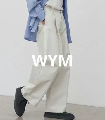 새상품급 위 연중무휴 원플리츠 와이드 팬츠