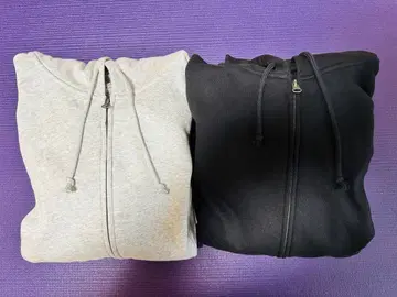 [시착만 한 상품] [새상품급] 무인양품 맨투맨 풀 집업 후드티 2세트