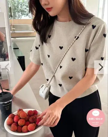 벌스데이 바쉬 HEART DOT KNIT TOPS