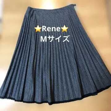 무릎 기장 스커트 스커트 여성용 플리츠 스커트 르네 Rene