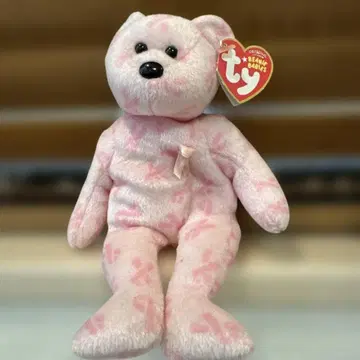 Ty 핑크 물방울 패턴 봉제 인형