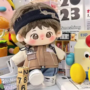 20cm 봉제 인형용 옷 갈아입기 의류 세트 활 옷 5점 세트