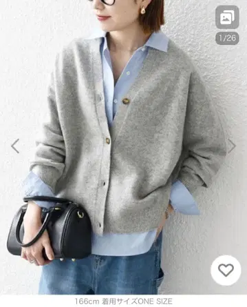 [ 새상품급 ] SHIPS any 캐시미어 믹스 스키퍼 니트 가디건