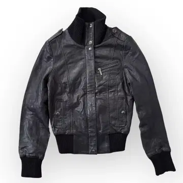 YES or NO 가죽 자켓 점퍼 블랙 라이더 심플