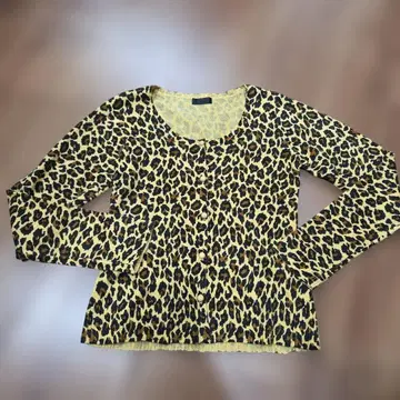 GIMMICK 레오파드 무늬 레오파드 무늬 긴팔 가디건 y2k