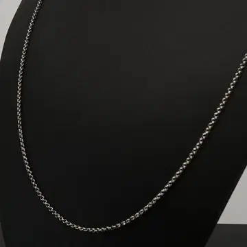 초롱 77cm 실버 은 체인 목걸이 키헤이