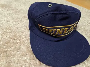 DUNLOP 네이비 로고 자수 캡
