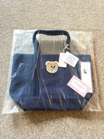 러브러리 바이 페이러 올드 테디 토트 네이비 [ FEILER ]