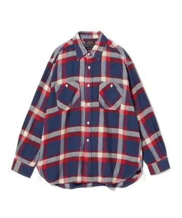 인디언 플란넬 체크 워크 셔츠