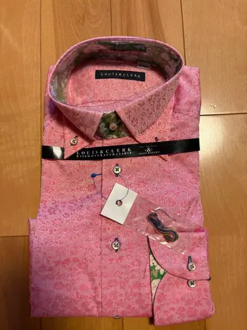 LOUIS & CLERK 핑크 긴팔 셔츠 M