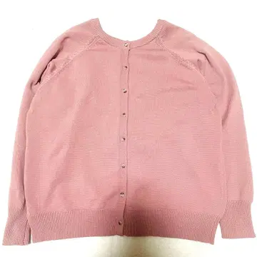 클래식 엘프 앞 버튼 가디건 니트 더스티 핑크 L