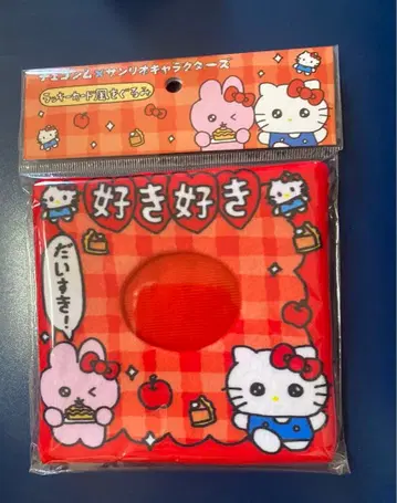 체고심 산리오 콜라보 럭키 카드풍 인형옷 우사고심 헬로키티