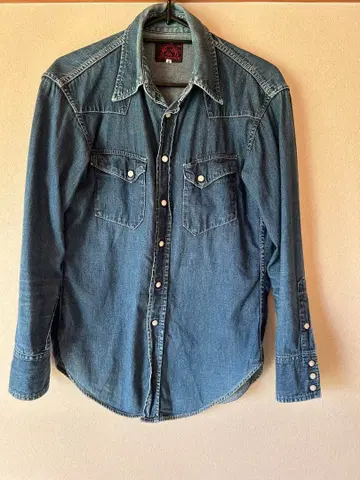 [레어] EVISU 90s 데님 긴팔 셔츠