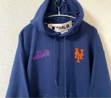 [새상품] MLB 뉴욕 메츠 후드티 맨투맨 자수 M 네이비