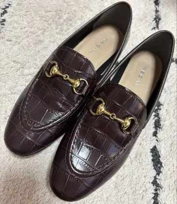 리걸 F61M 비트 로퍼 엠보 브라운 24.5