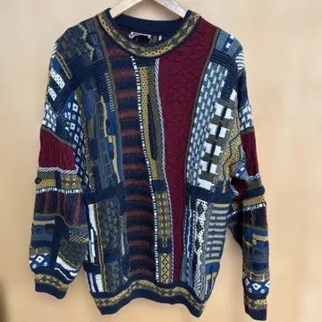 AKLANDA 패치워크 니트 스웨터 M