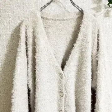 kastane Lsize 복슬복슬 크림색 가디건