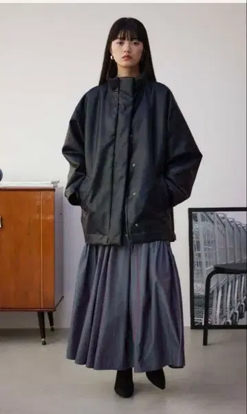 가죽 자켓 오버 사이즈