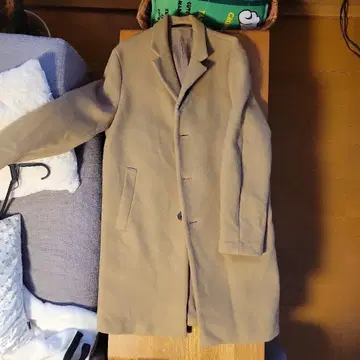 Theory 베이지 롱 코트 L 사이즈