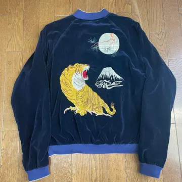 스카잔 벨벳 레이온 / 유나이티드 애로우즈 호랑이와 후지산 자수