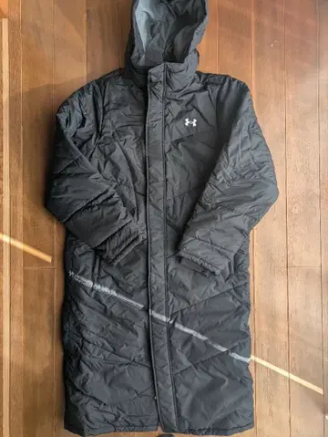 언더아머 롱 코트 벤치 코트 XL 블랙