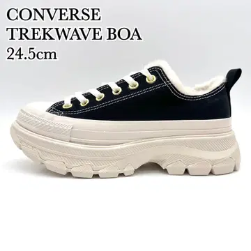 [ 미사용 ] 컨버스 트렉 웨이브 보아 블랙 캔버스 통굽