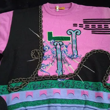 Lancel 그래픽 니트 스웨터