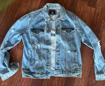 데미지 데님 자켓 Forever21