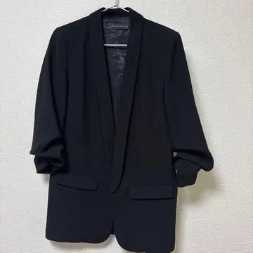 ZARA 롤업 슬리브 자켓 블레이저 테일러드 블랙