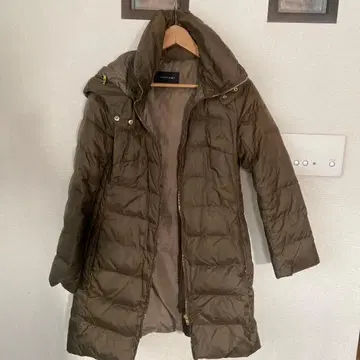 INTERPLANET 올리브 후드 부착 다운 자켓 38