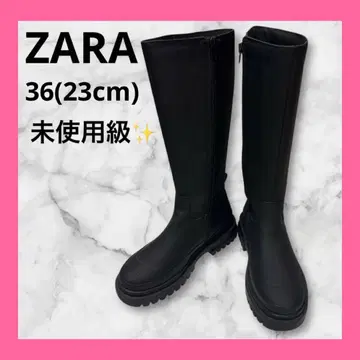 [ 미사용급 ] ZARA 러버 롱부츠 레인부츠 36