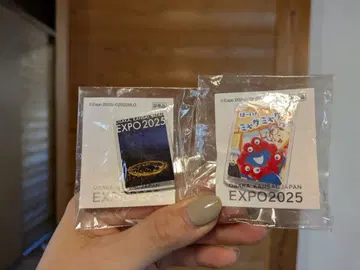 EXPO 2025 핀 배지 2개 세트