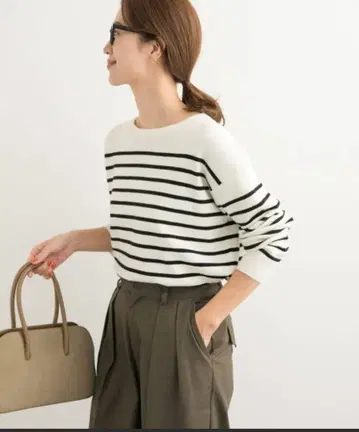 어반 리서치 도어스 패널 보더 니트 블랙 택 포함 새상품