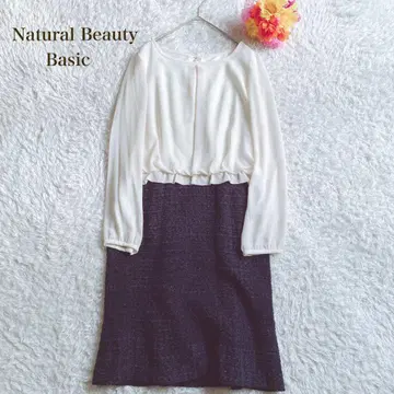 내추럴 뷰티 베이직 [ M ] 원피스 포멀 긴팔 무릎 기장