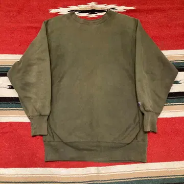 챔피온 리버스 위브 무지 올리브 XXL USA제