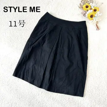 [ STYLE ME 스타일 ] 무릎 기장 타이트 스커트 블랙 일본제 11