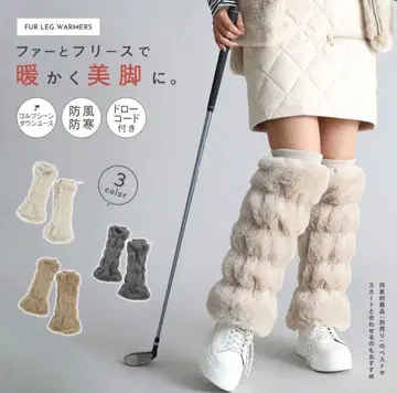 택 포함 SCOT CLUB 스콧 클럽 레그 워머 베이지