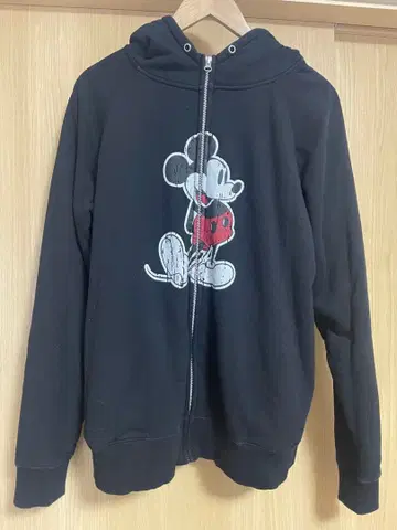 도쿄 디즈니 리조트 미키 귀달이 후드티 LL 블랙
