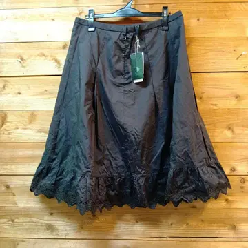 레리안 13호 다크 브라운 레이스 플레어 스커트 택 포함 새상품