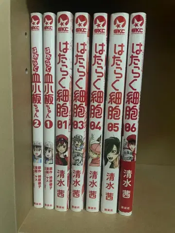 일하는 세포 1.3.4.5.6권 세트, 일하는 혈소판쨩 1.2권