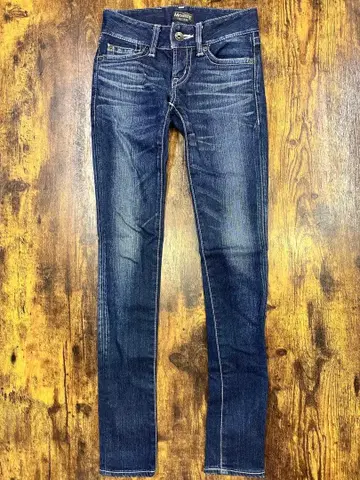 MOUSSY 스키니 데님 다크 블루