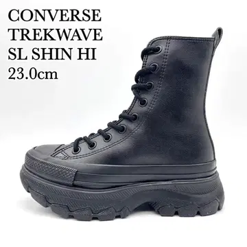 [컨디션 최상] 컨버스 트렉 웨이브 SL SHIN HI 블랙 통굽 23