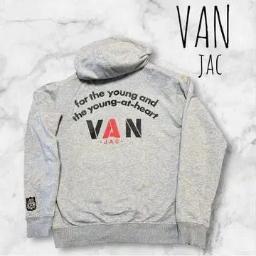 VAN Jacket  풀 집업 후드티 그레이 사이즈 M