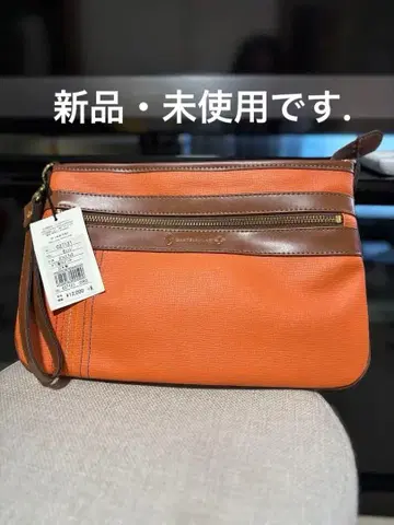 새상품 미사용. 오렌지 핸드백 27x17x2 cm